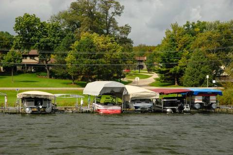 Private dock from the lake
