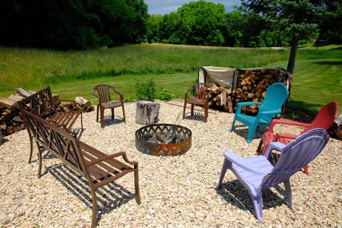 Our firepit area